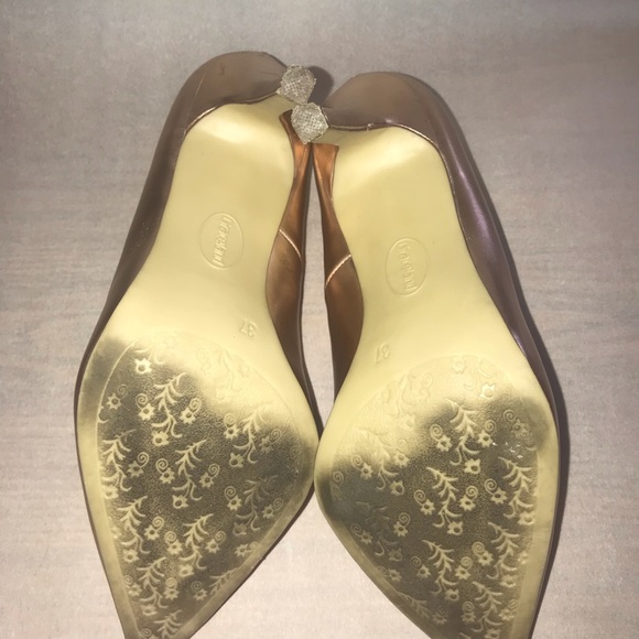 Shiny metalic Light pink heels - Picture 5 of 5